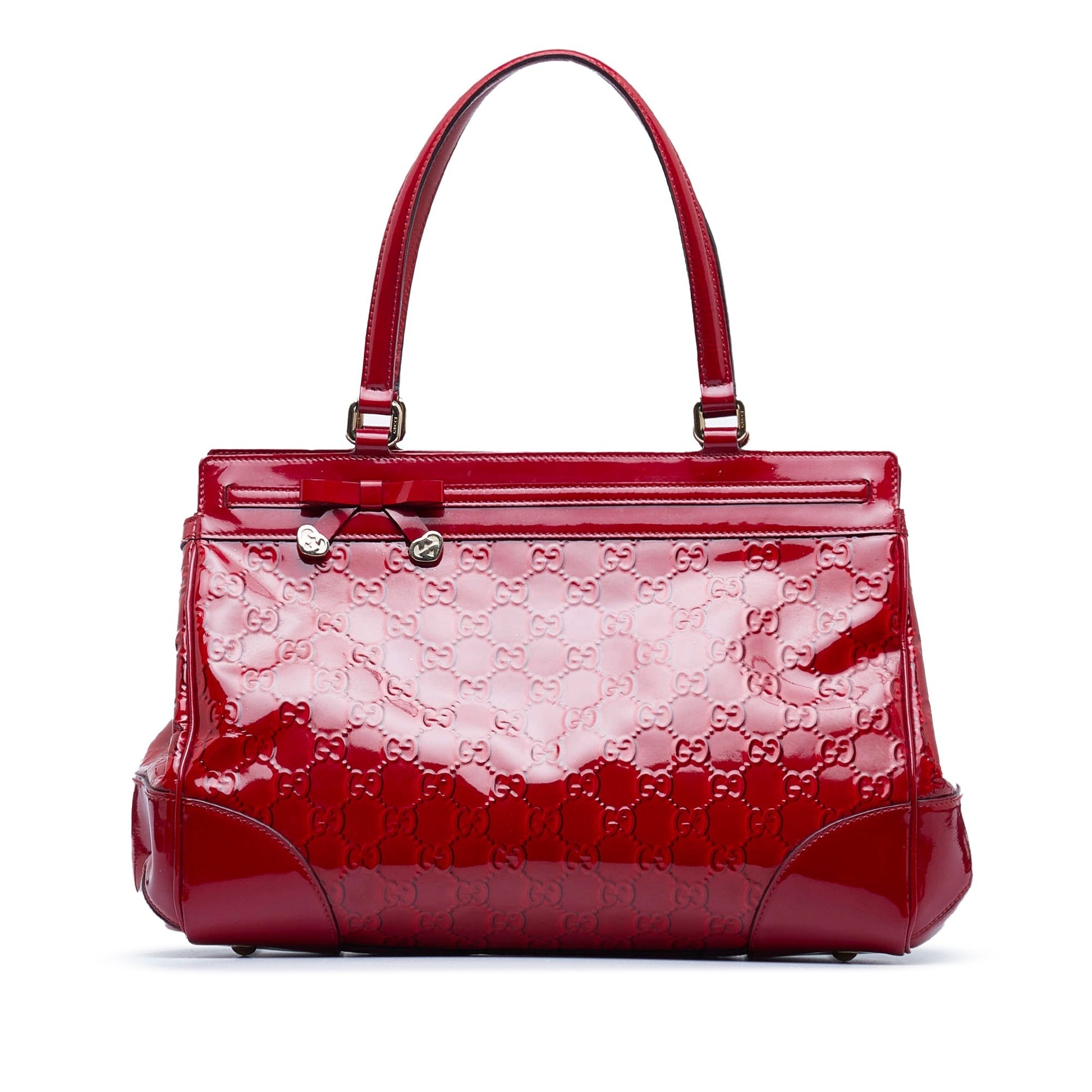 Gucci Guccissima Red Leather Tote Style 2