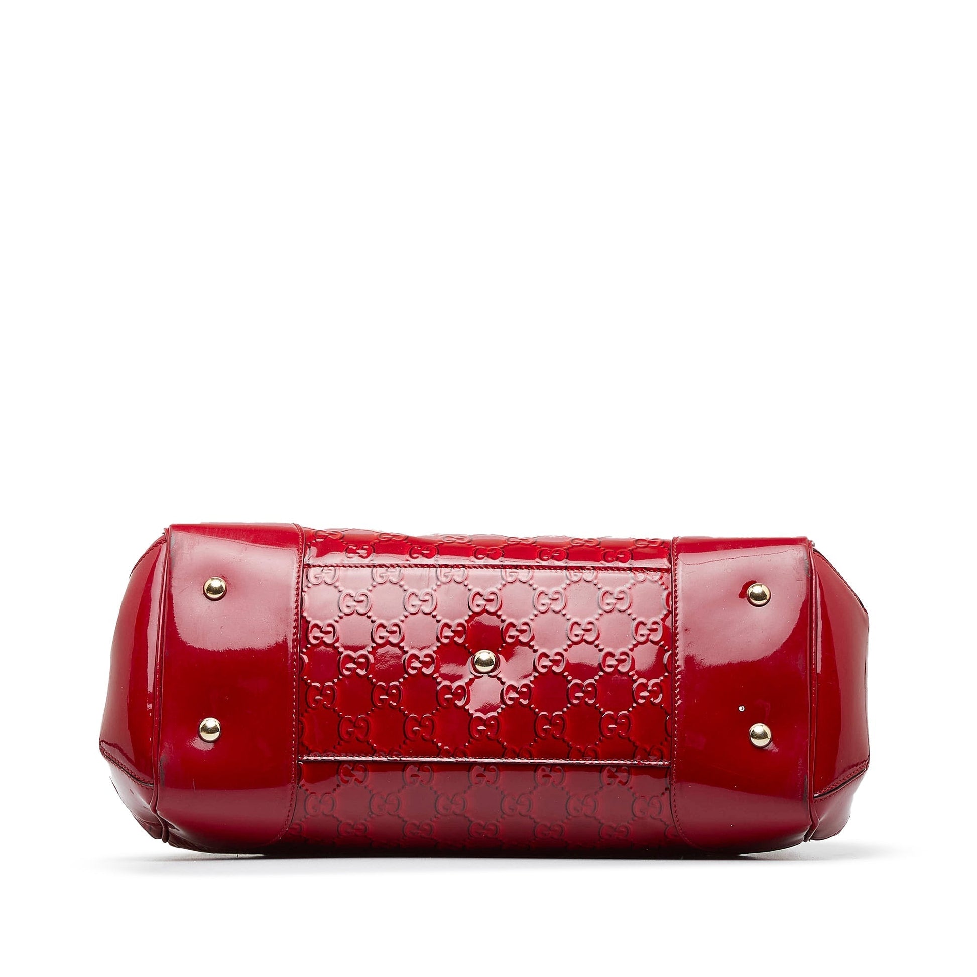 Gucci Guccissima Red Leather Tote Style 2