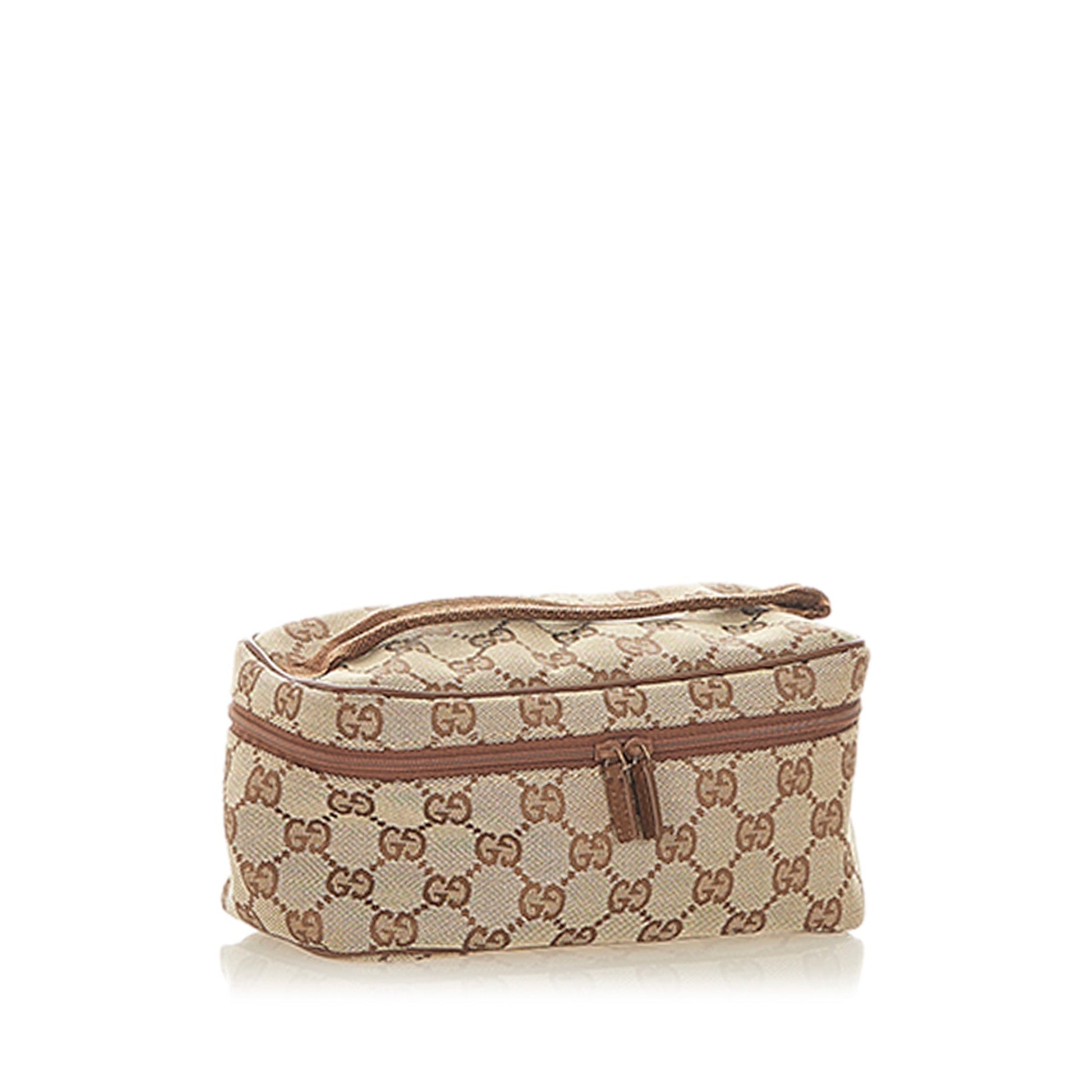 Gucci Canvas Top Handle Shoulder Bag