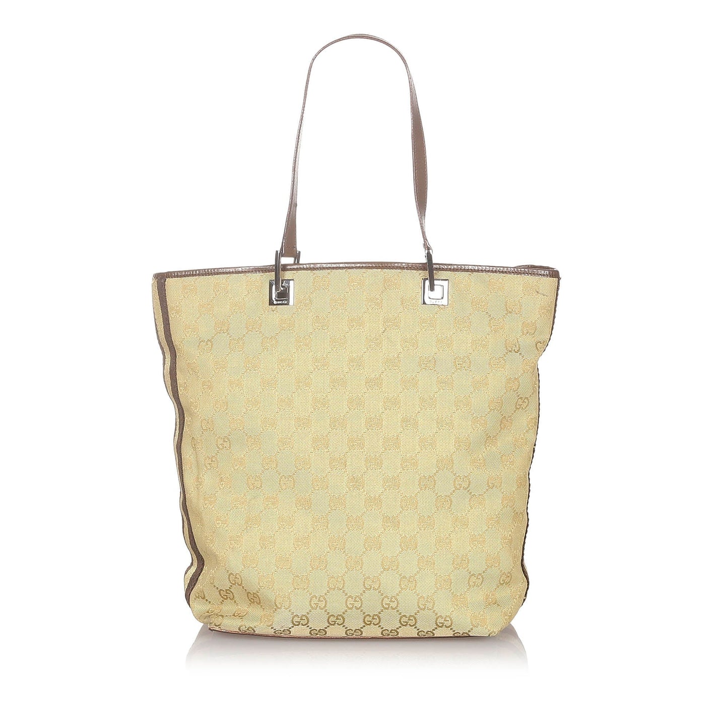 Gucci Leather Canvas Tote