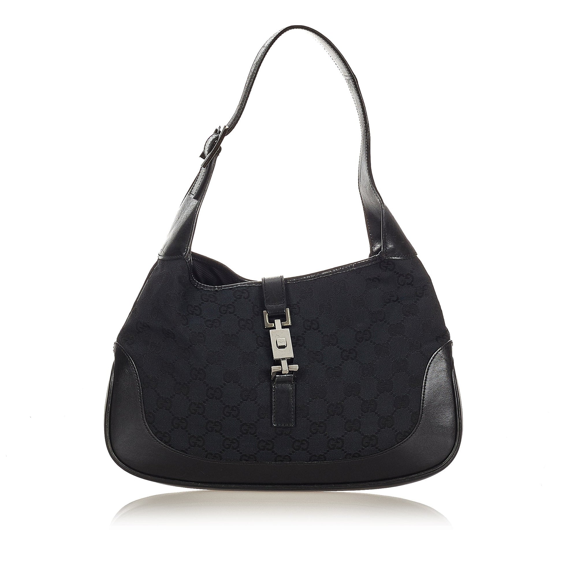 Gucci Leather Canvas Shoulder Bag