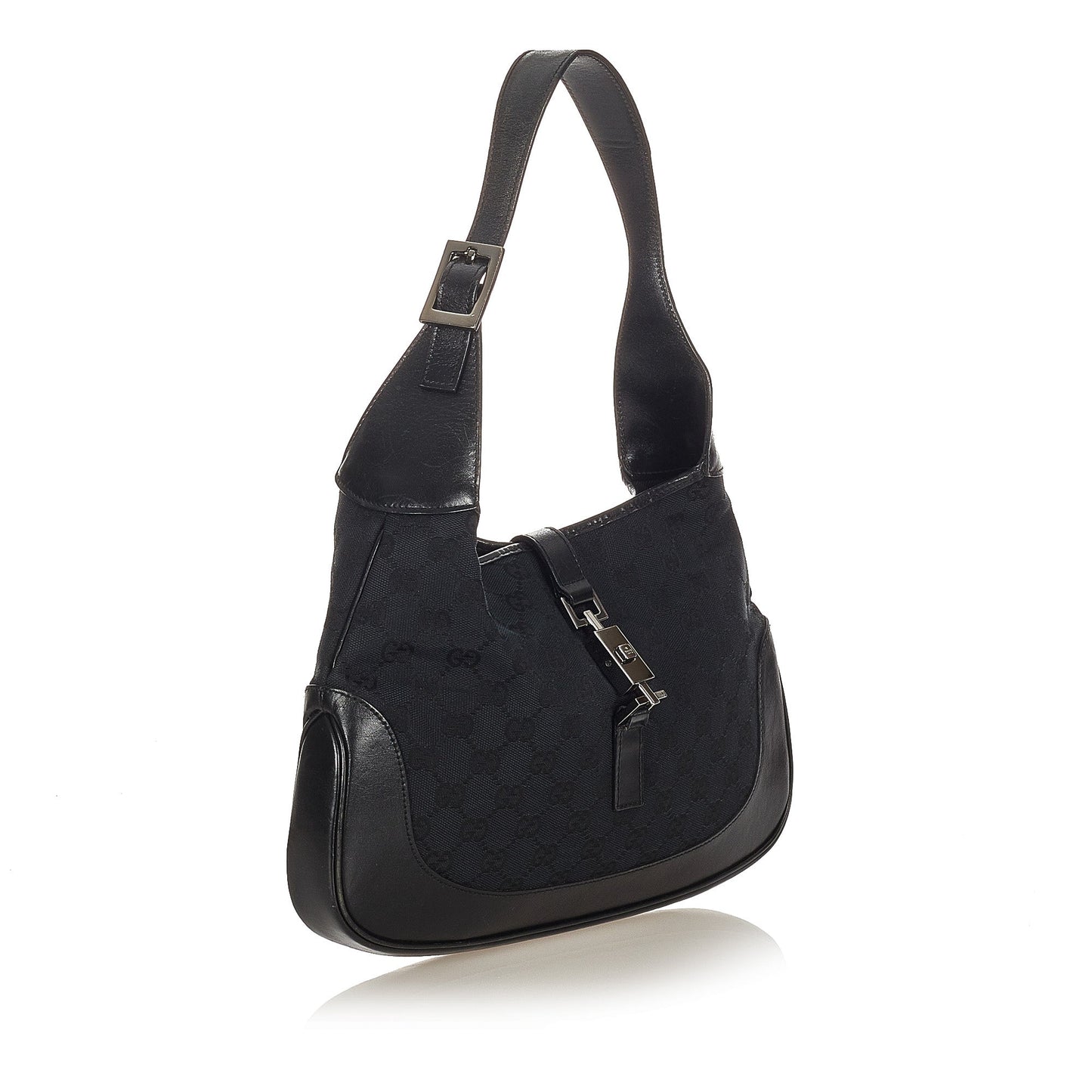 Gucci Leather Canvas Shoulder Bag