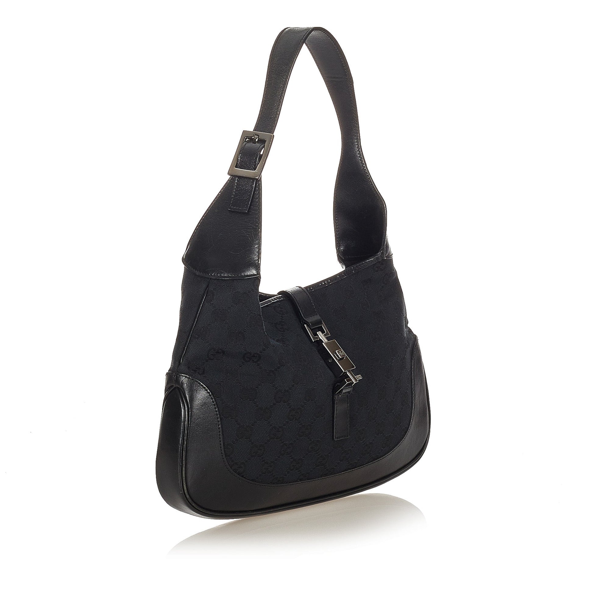 Gucci Leather Canvas Shoulder Bag