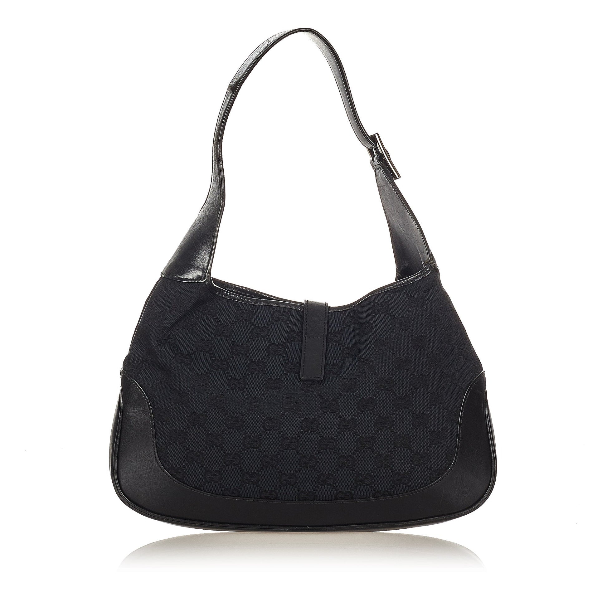 Gucci Leather Canvas Shoulder Bag