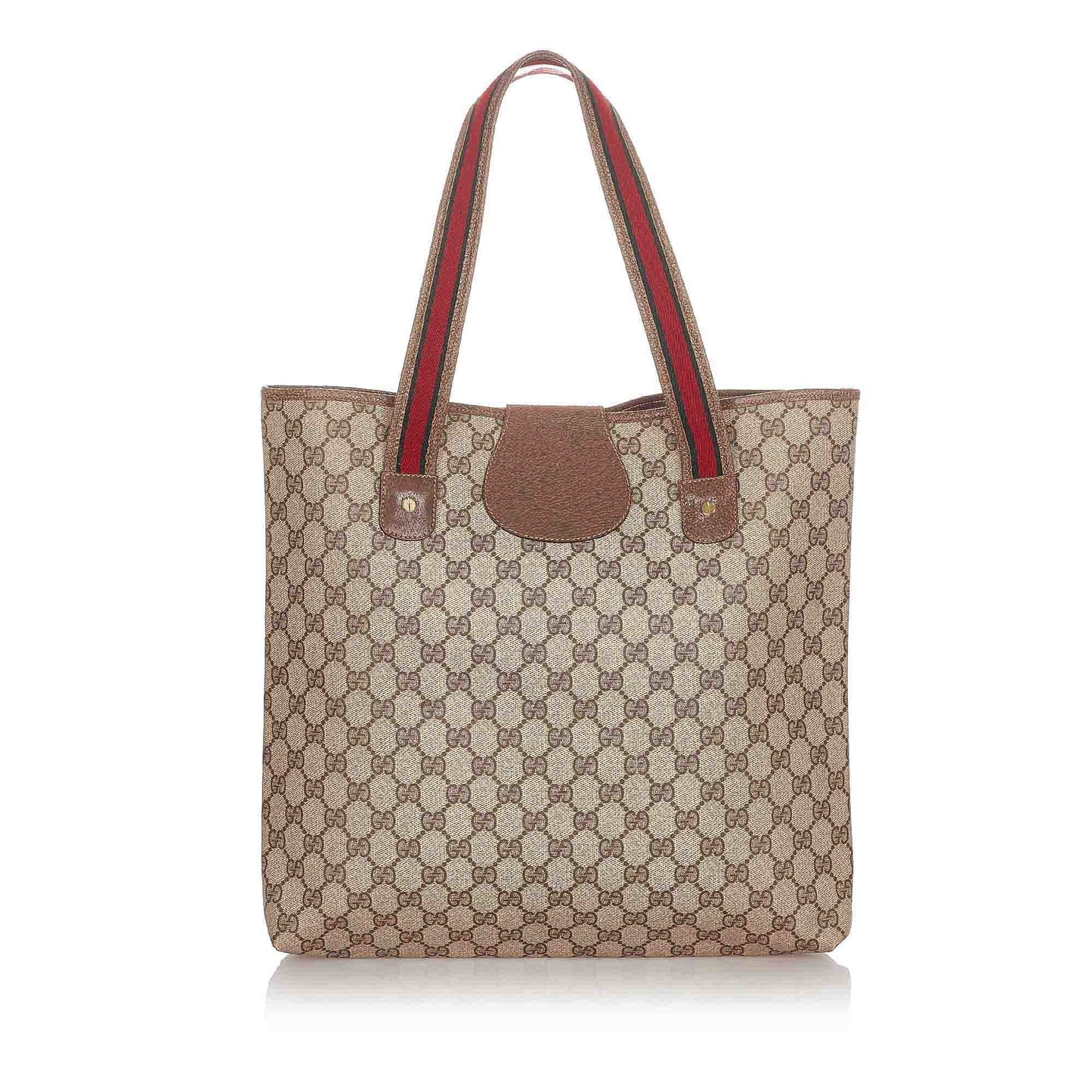 Gucci Leather Canvas Tote