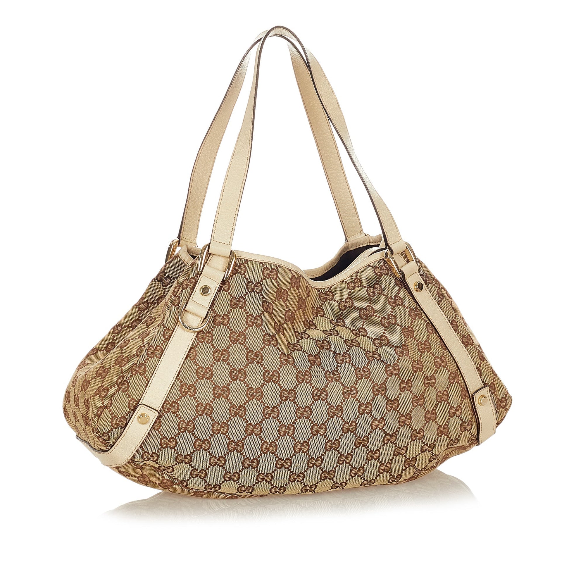 Gucci Leather Canvas Tote
