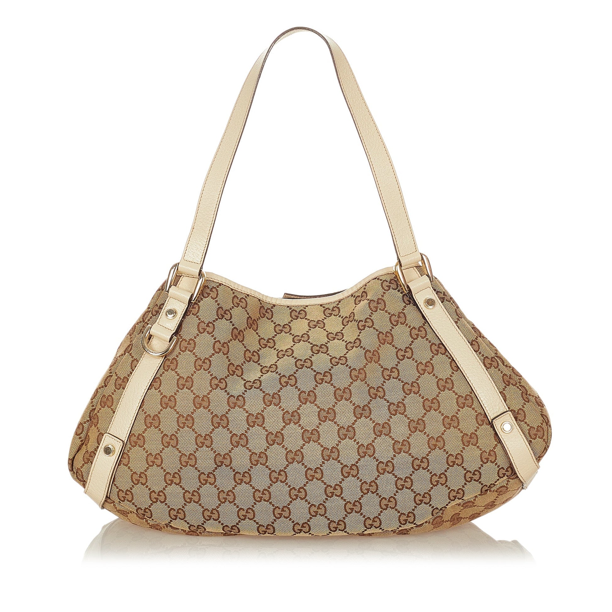 Gucci Leather Canvas Tote