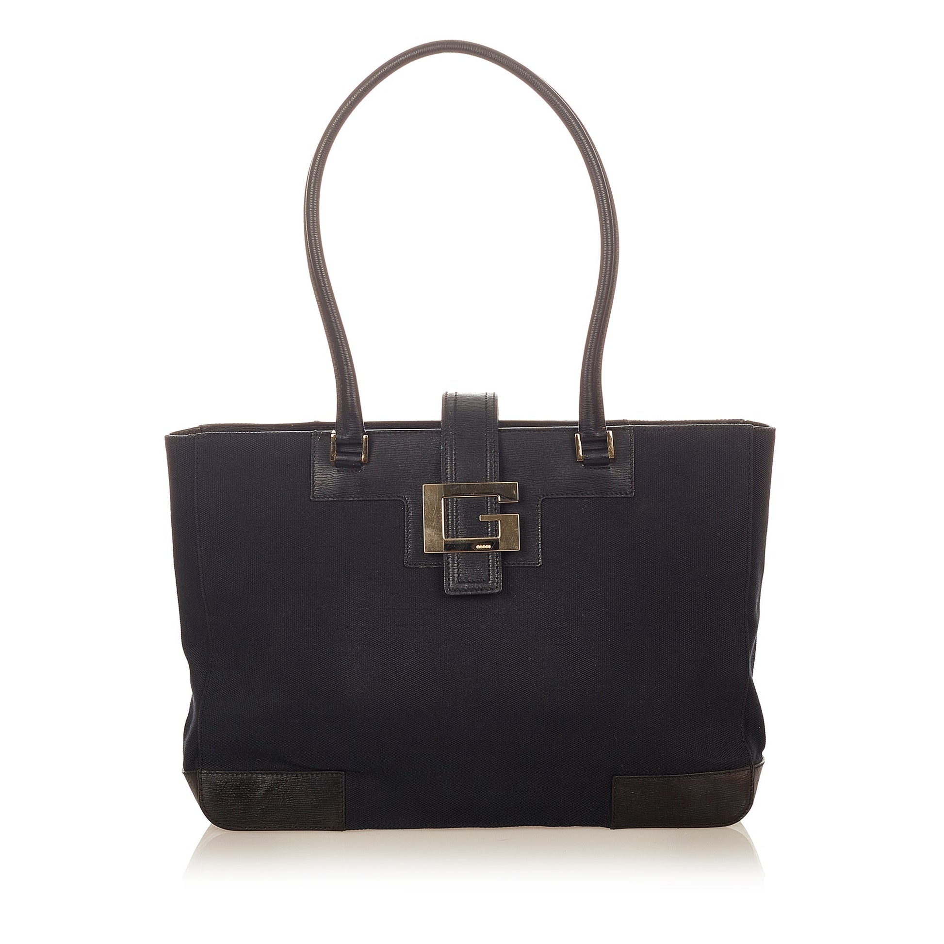 Gucci Leather Canvas Tote