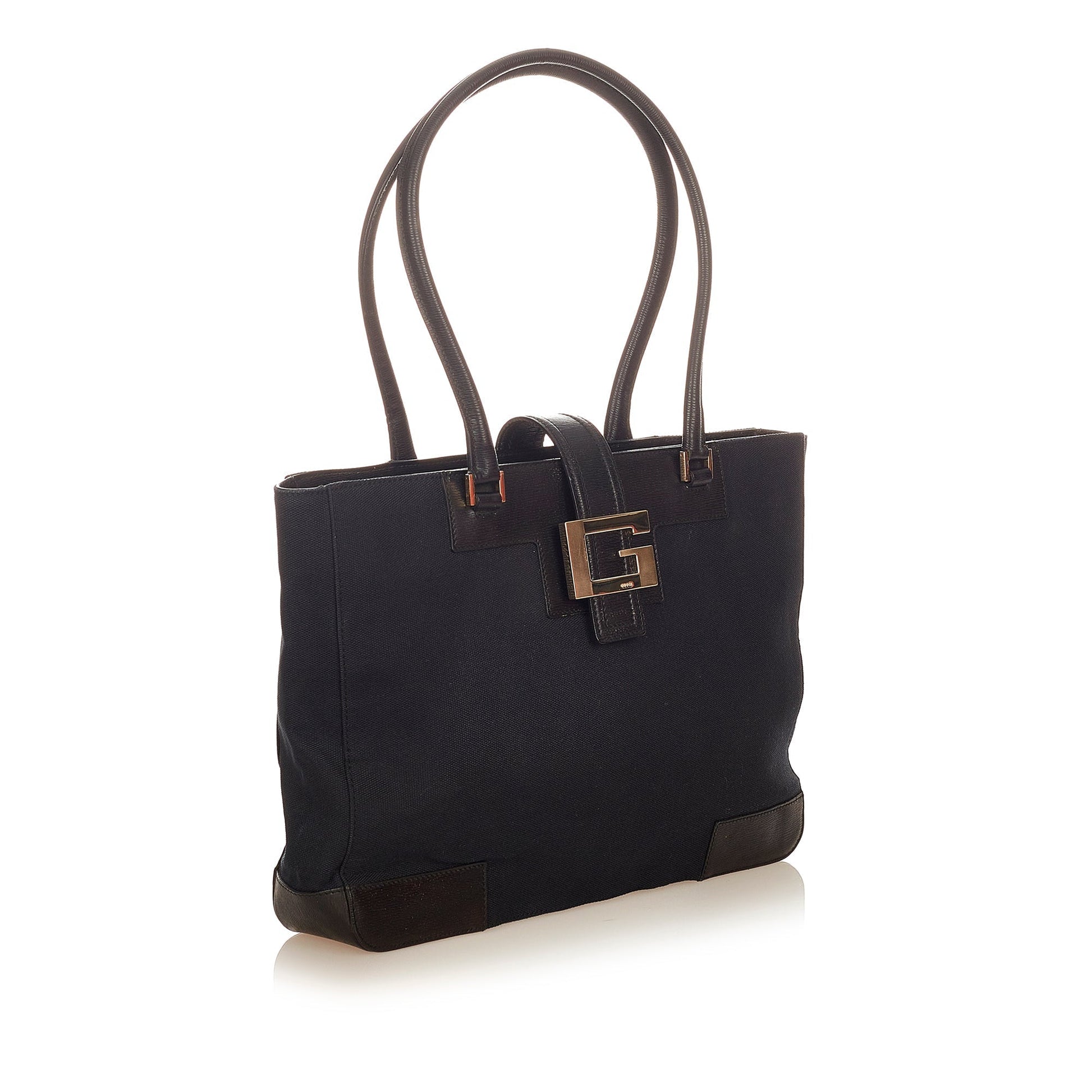 Gucci Leather Canvas Tote