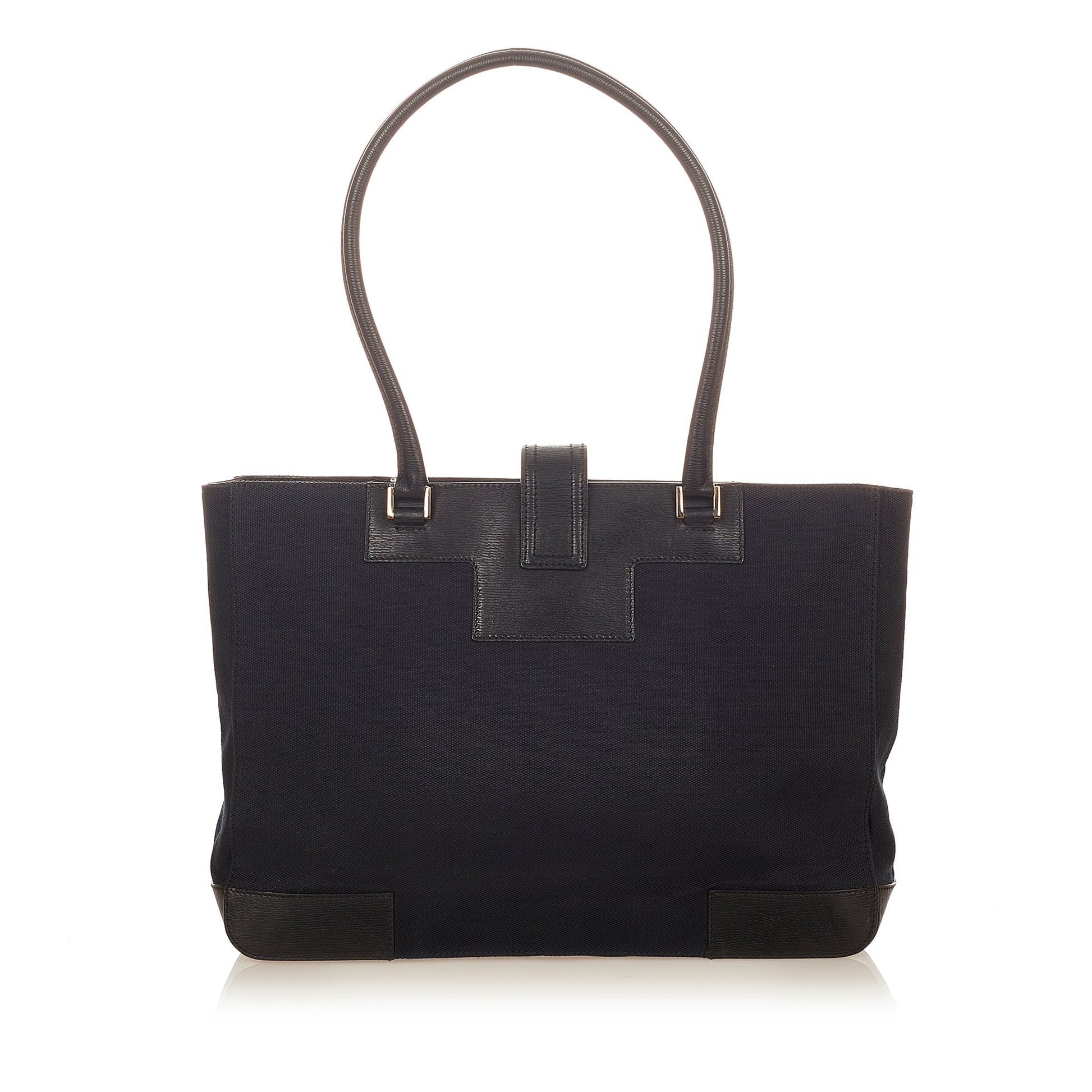 Gucci Leather Canvas Tote