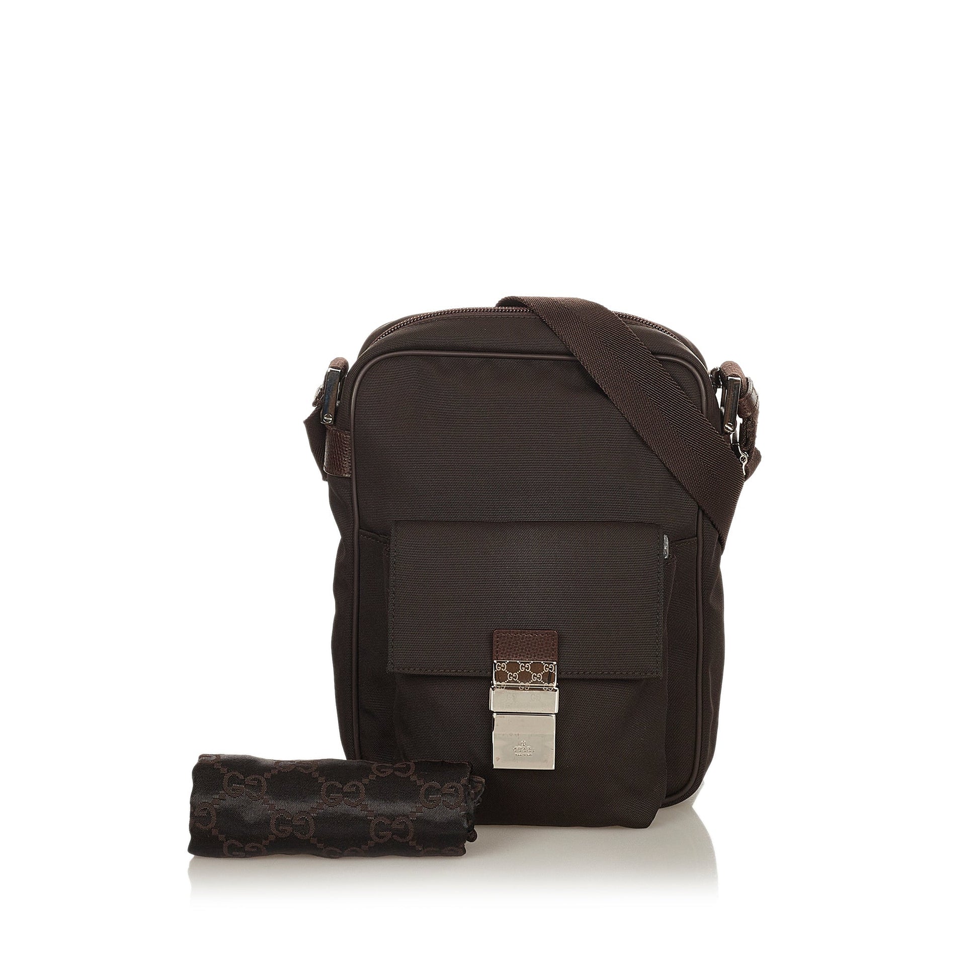 Gucci Brown Canvas Crossbody Style 3