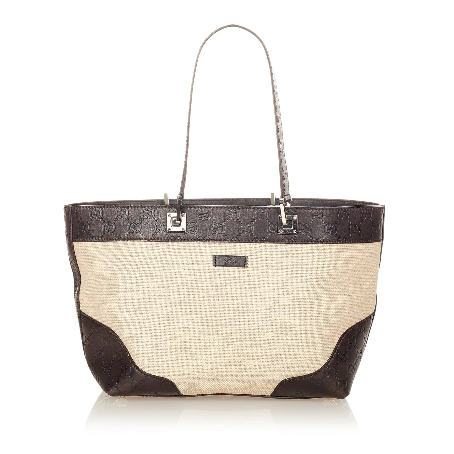 Gucci Leather Canvas Tote Style 12