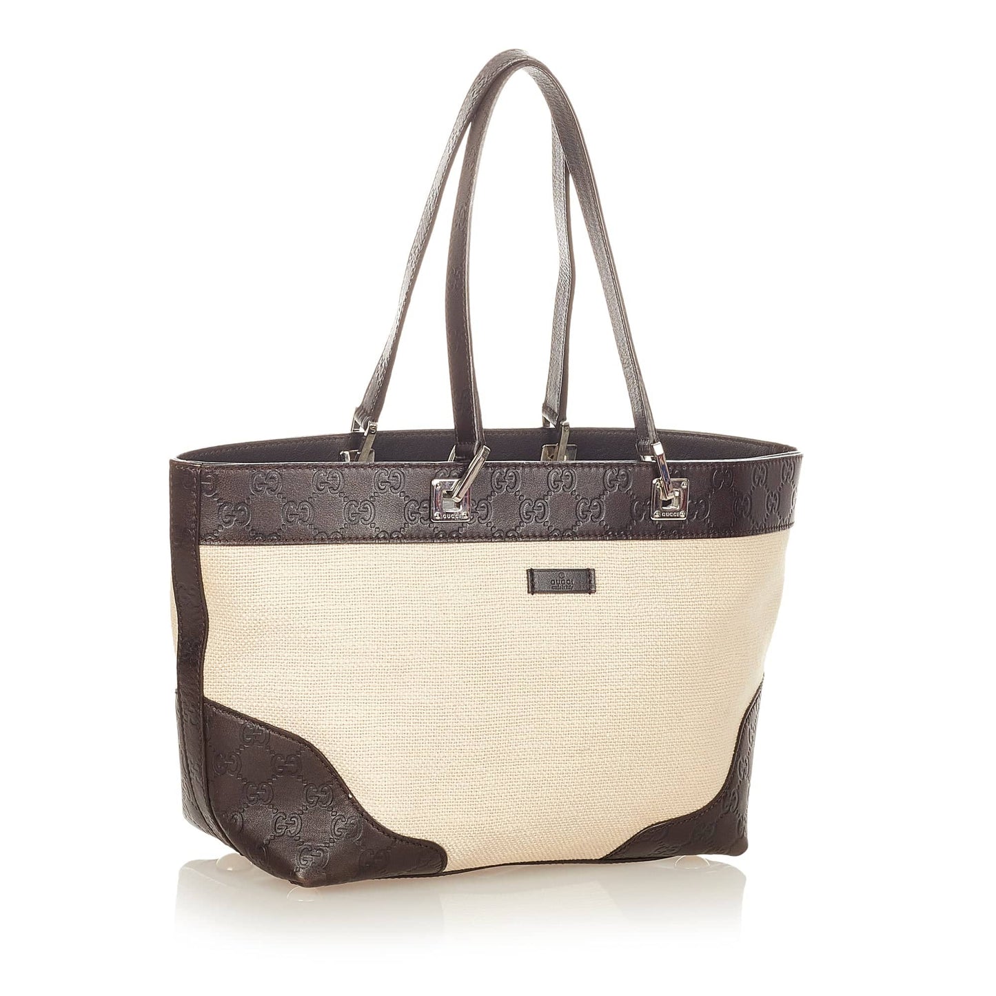 Gucci Leather Canvas Tote Style 12
