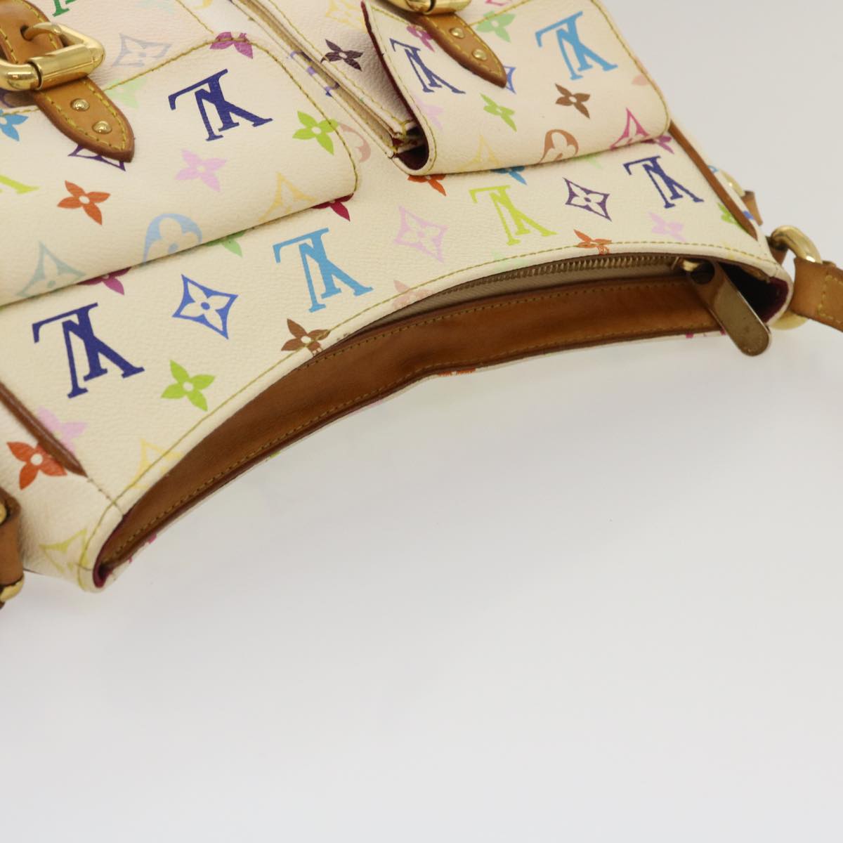 Louis Vuitton White Canvas Lodge shoulder bag