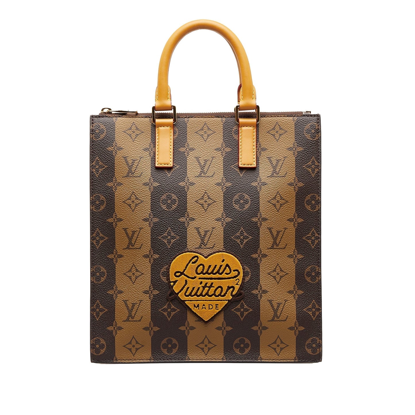 LOUIS VUITTON x Nigo Monogram Sac Plat Cross Satchel Handbag