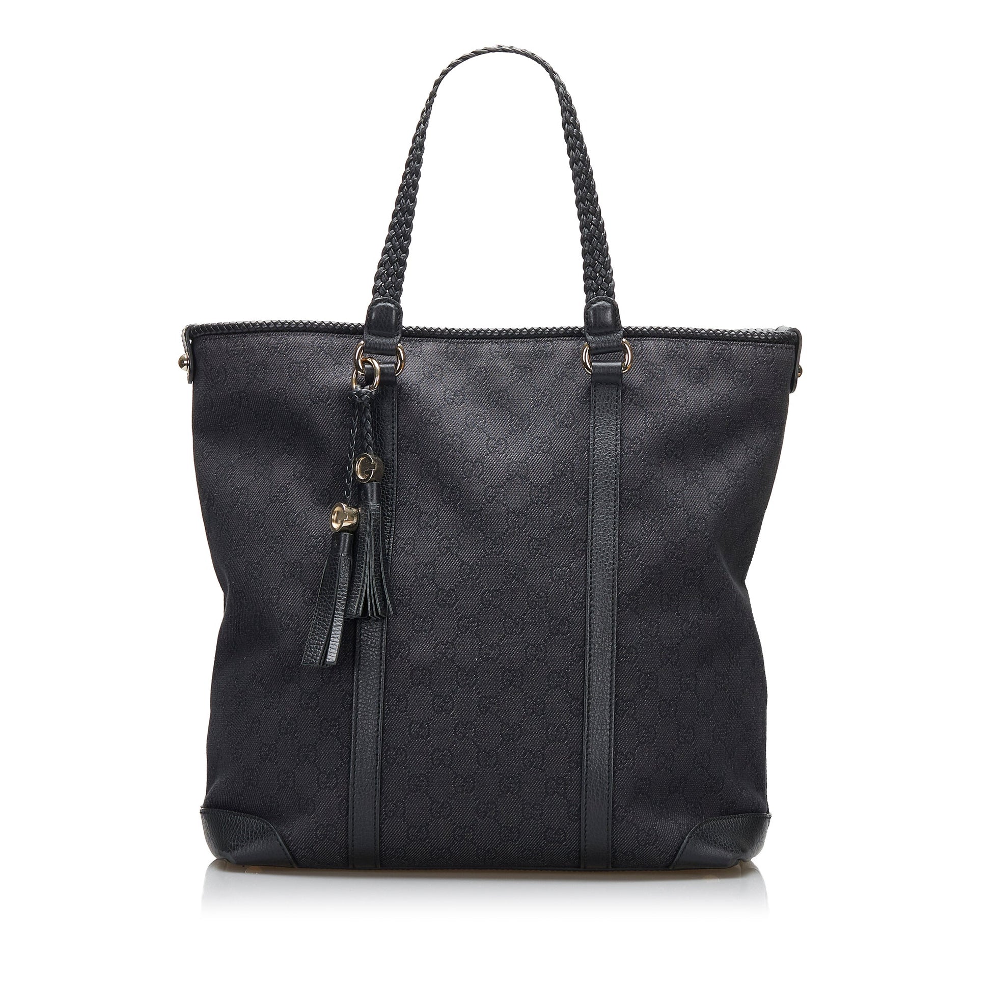 Gucci Leather Canvas Tote