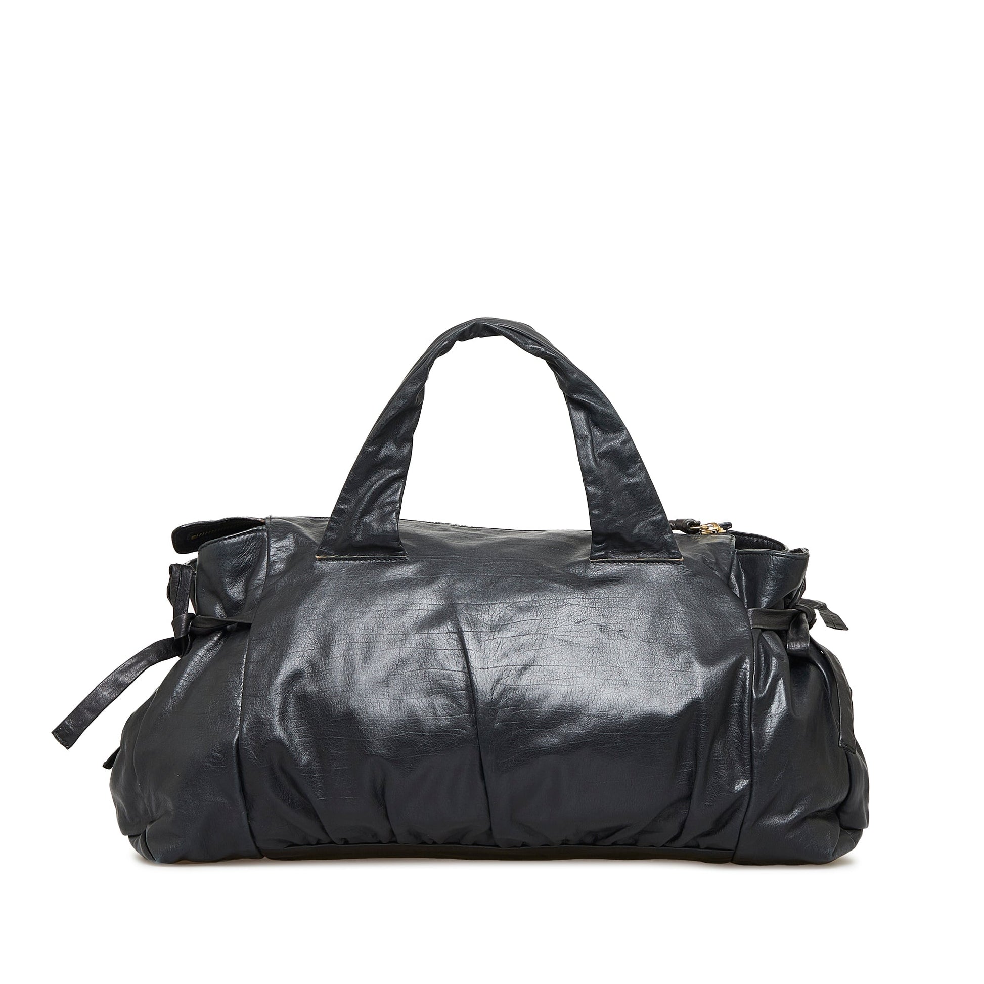 Gucci Black Leather Tote Style 15