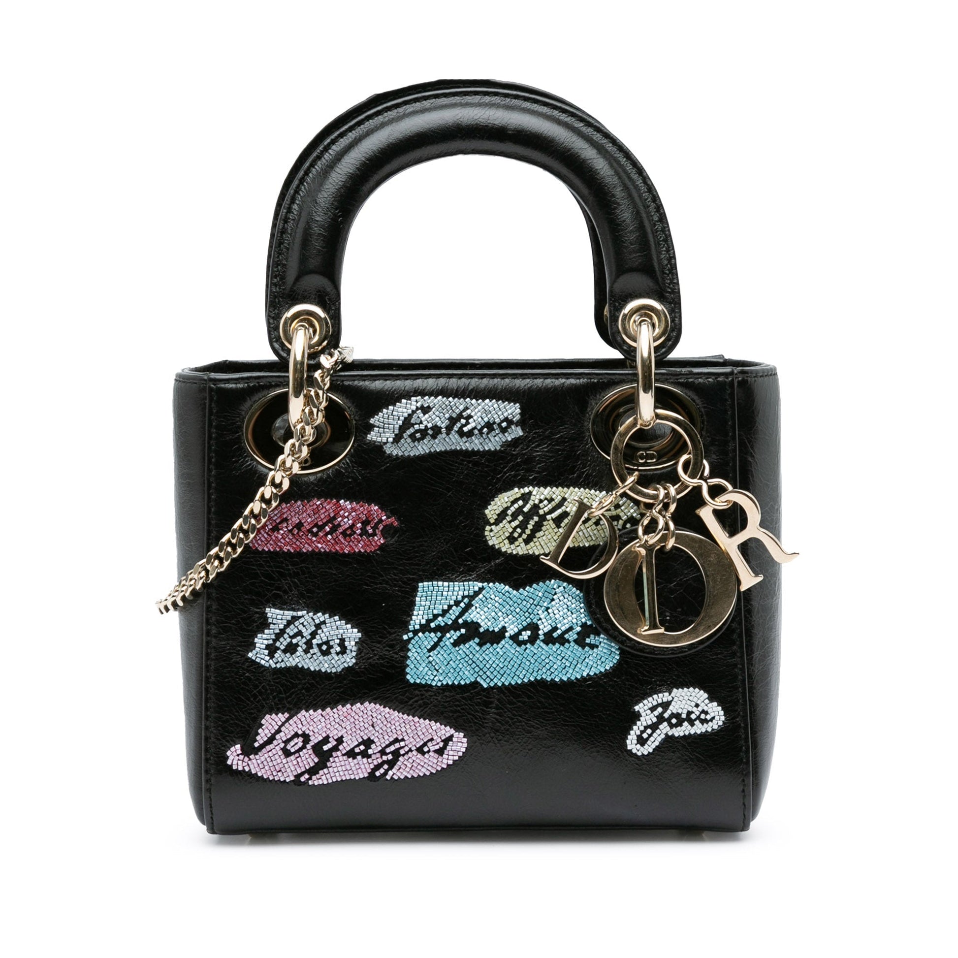 Dior Lady Dior Chain Leather Shoulder Bag