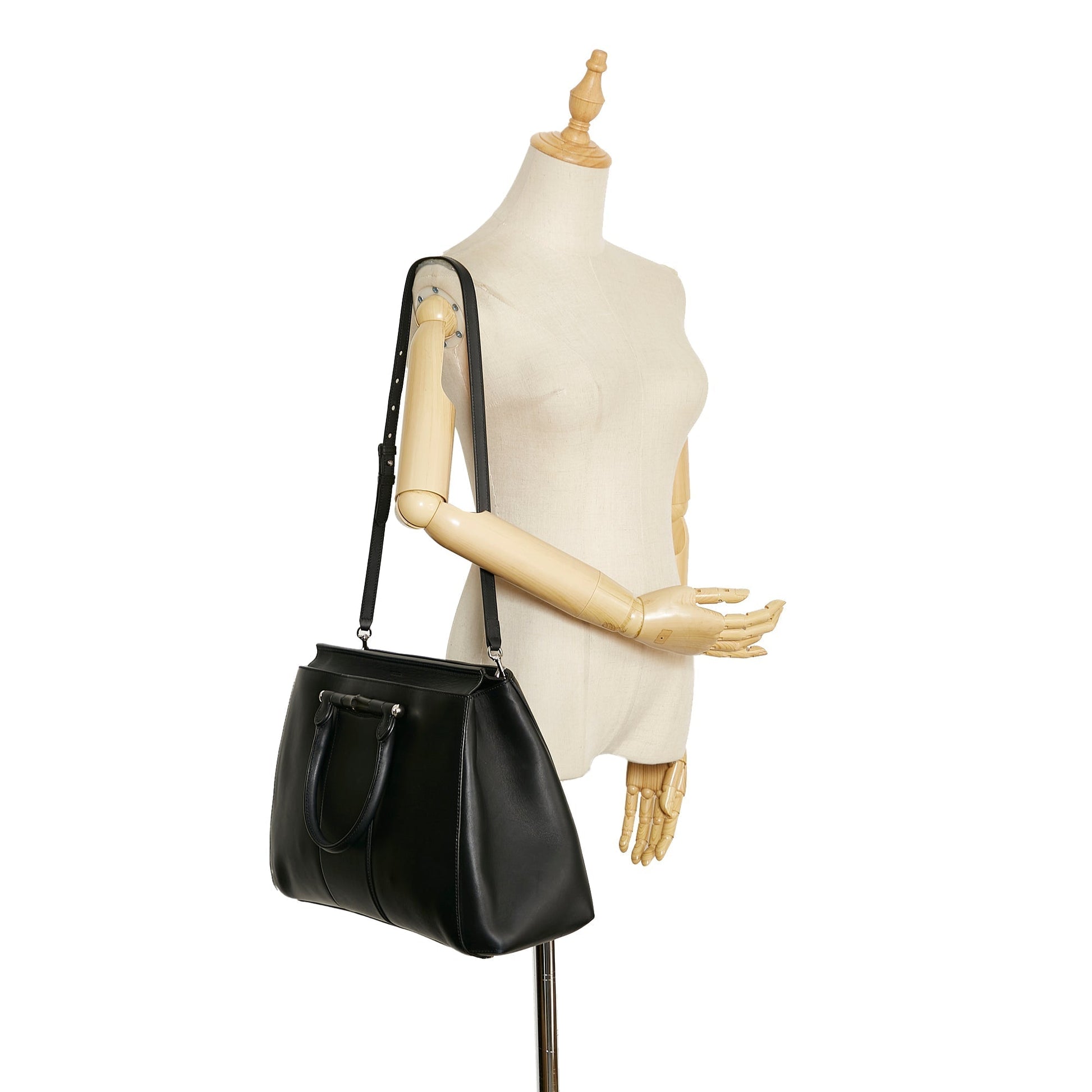 Gucci Leather Top Handle Handbag