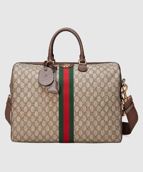 Gucci Monogram Nylon Leather Canvas Crossbody