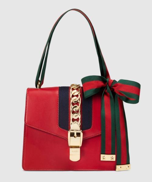 Gucci Monogram Nylon Chain Leather Crossbody