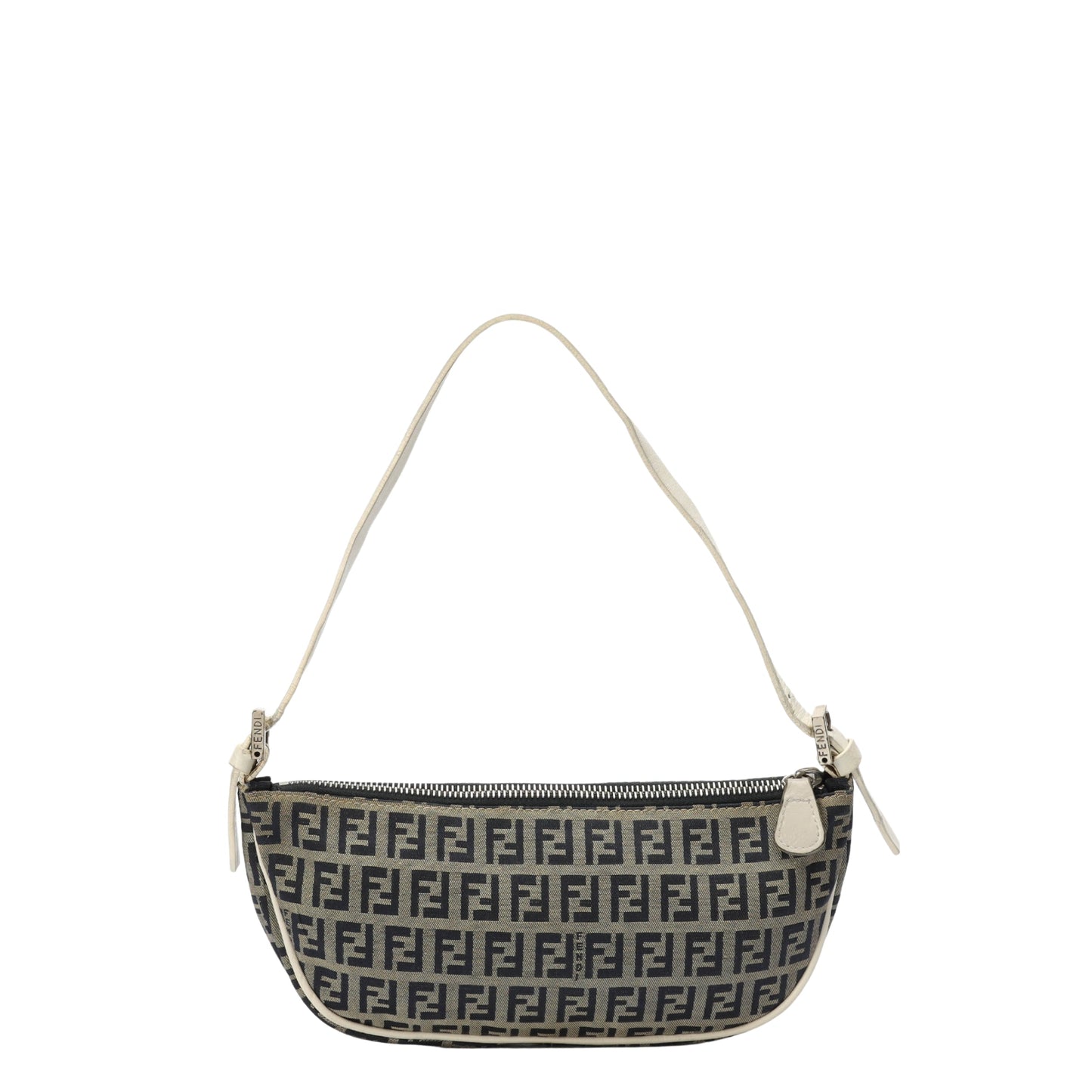 Fendi Zucchino Logo Mini Baguette