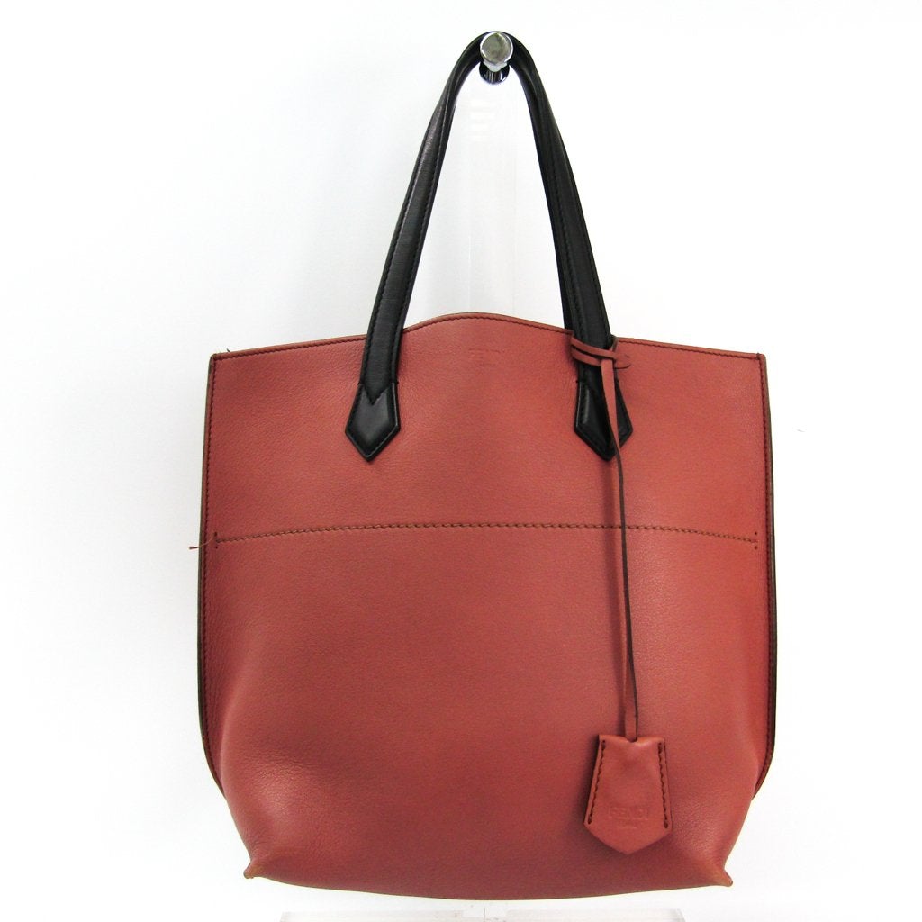 Fendi Red Leather All In Shopping Tote Bag ( )