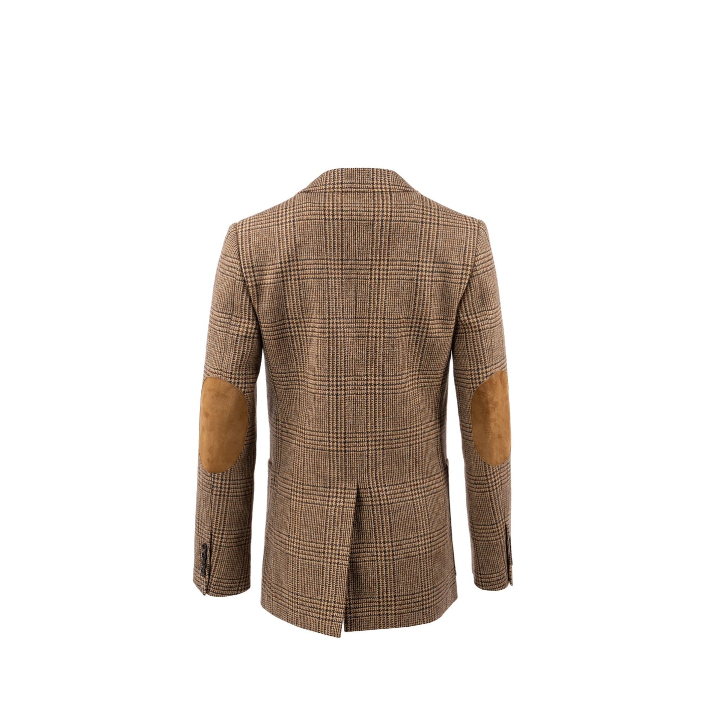 Celine Size Houndstooth Blazer Wool Brown/ Green