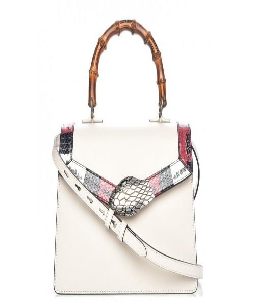 Gucci Monogram Leather Top Handle Crossbody