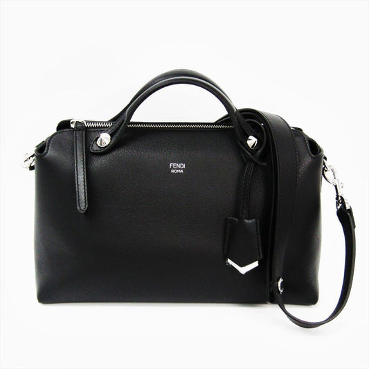 Fendi Black Calfskin Satchel By The Way Bag
