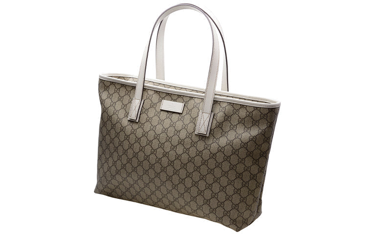 Gucci Leather Canvas Tote