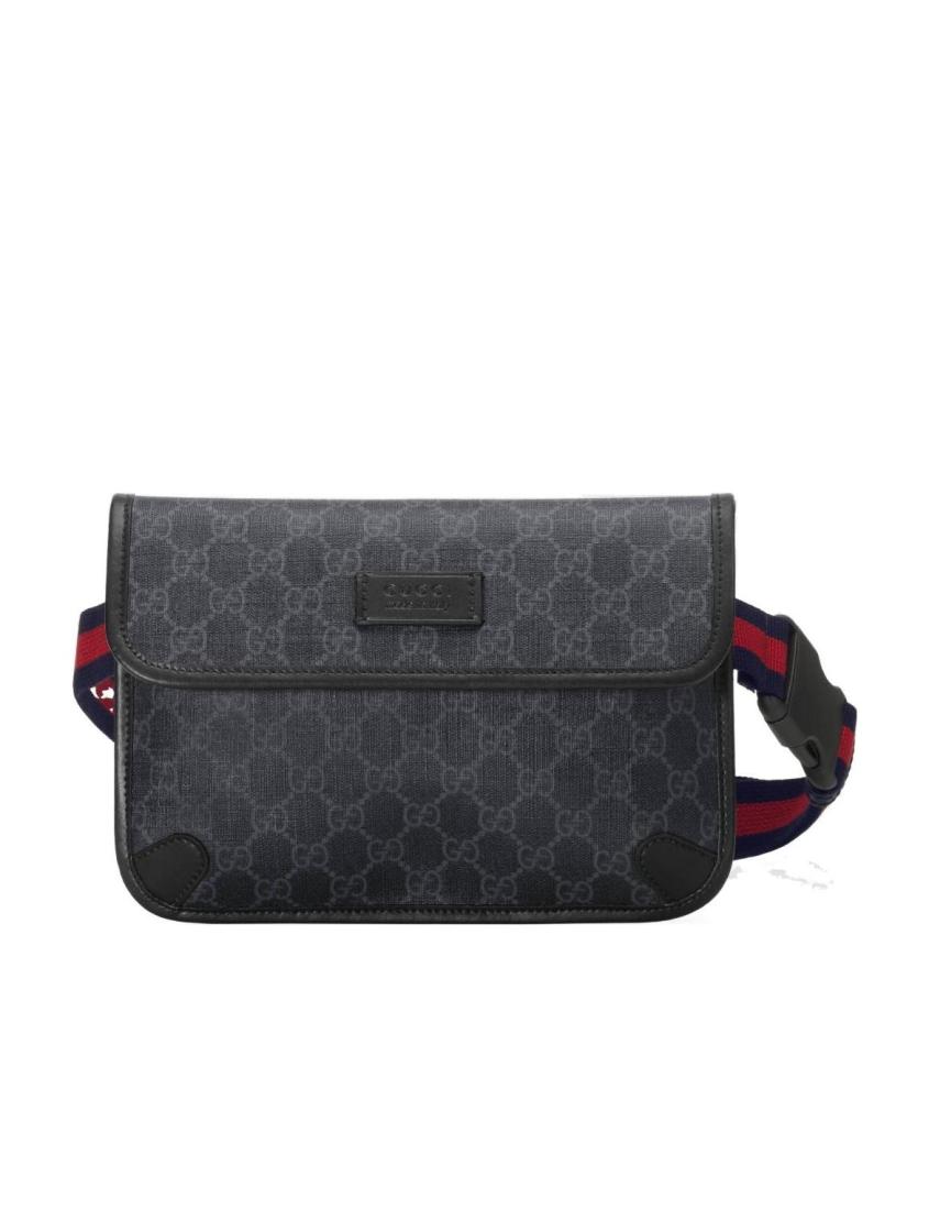 Gucci Leather Canvas Shoulder Bag Style 40