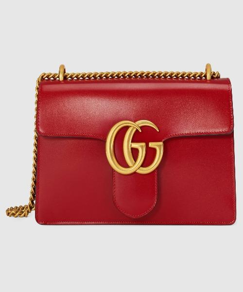 Gucci Monogram Chain Leather Crossbody