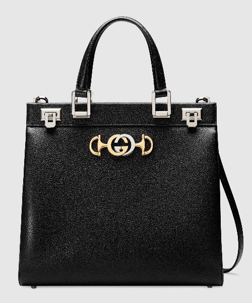 Gucci Monogram Leather Top Handle Crossbody