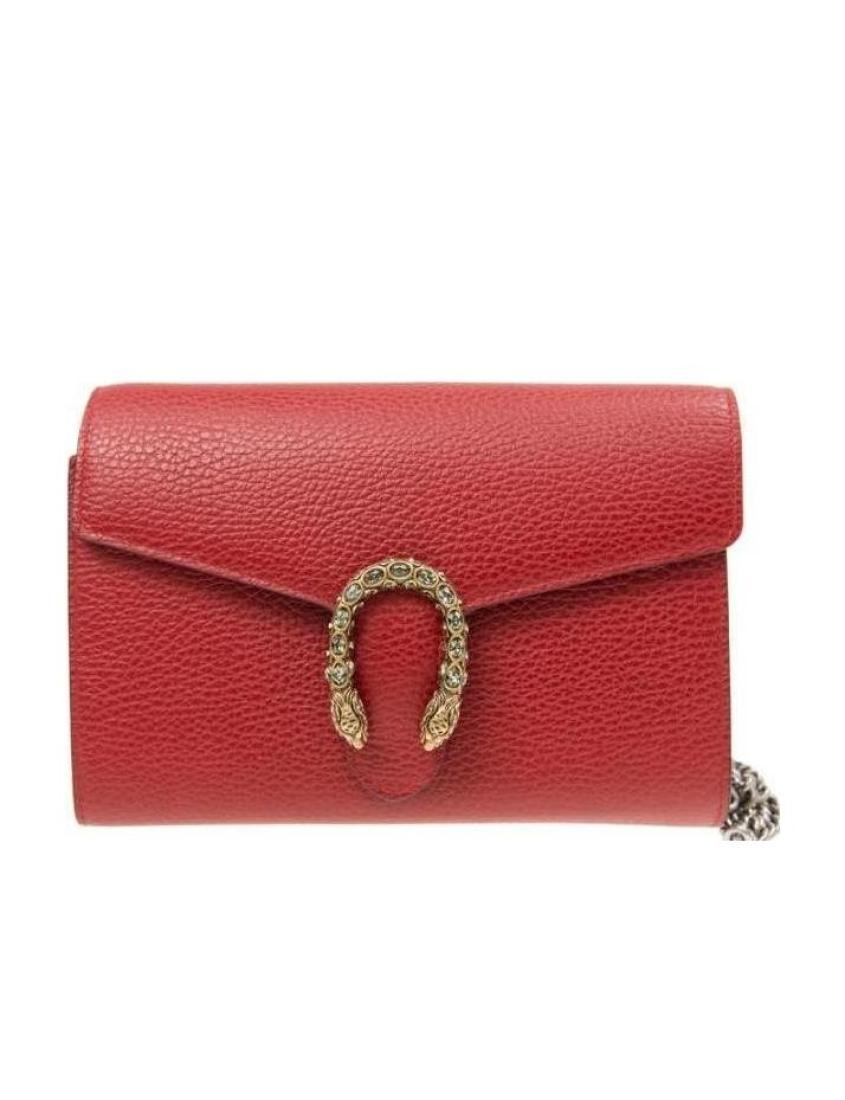 Gucci Leather Chain Shoulder Bag Style 17