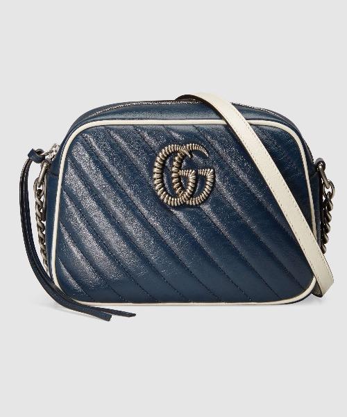 Gucci Monogram Twist Chain Leather Crossbody