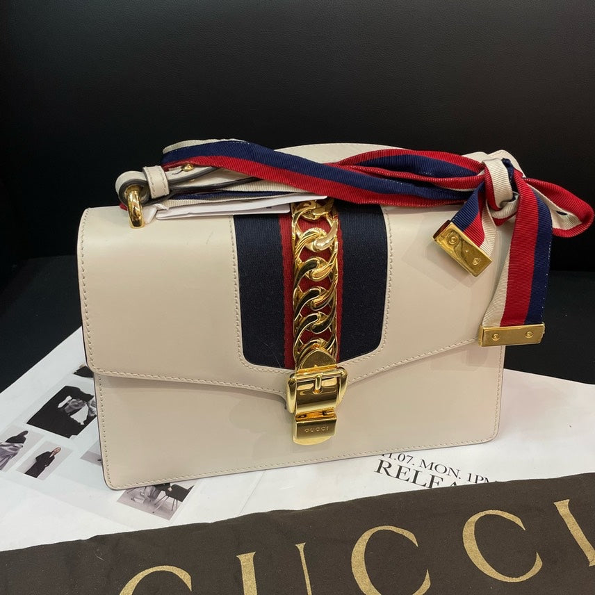 Gucci Sylvie Leather Shoulder Bag Style 2