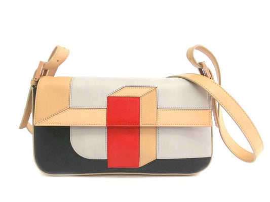 Fendi Colorblock Vitello 3D Baguette ( )
