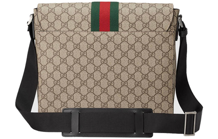 Gucci Leather Canvas Shoulder Bag