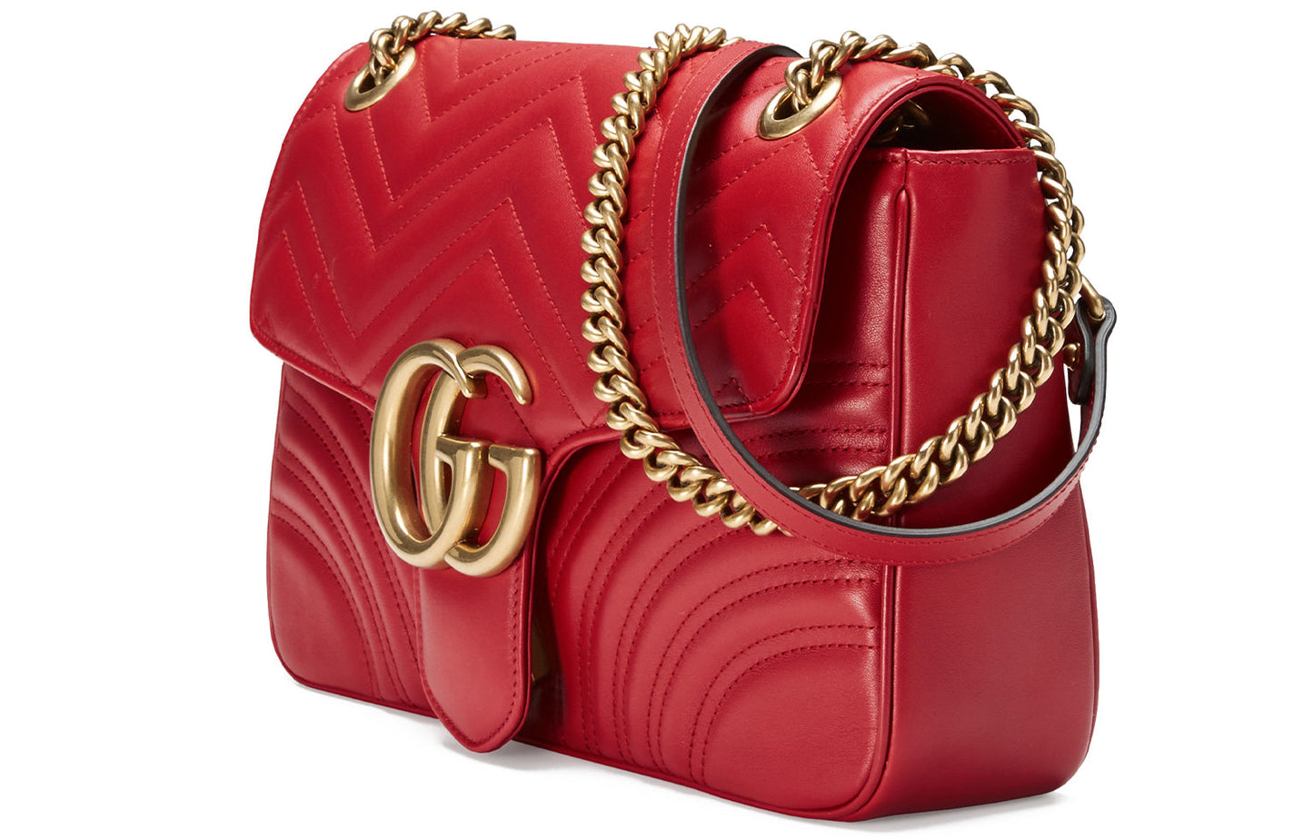 Gucci Chain Leather Shoulder Bag