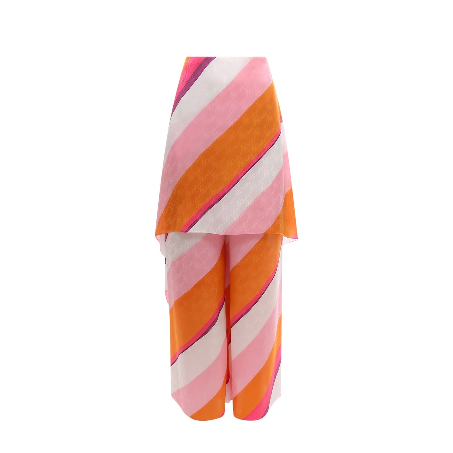 Fendi Ff Color-Block Draped Trousers Women