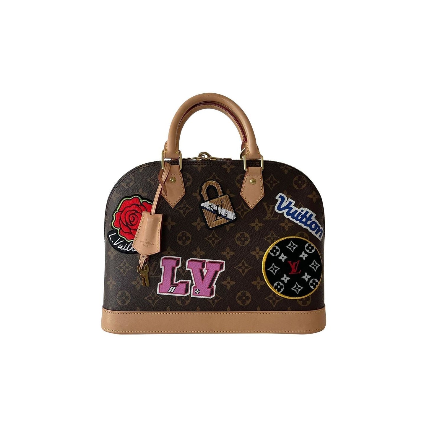 Louis Vuitton Monogram Alma PM Patches Handbag