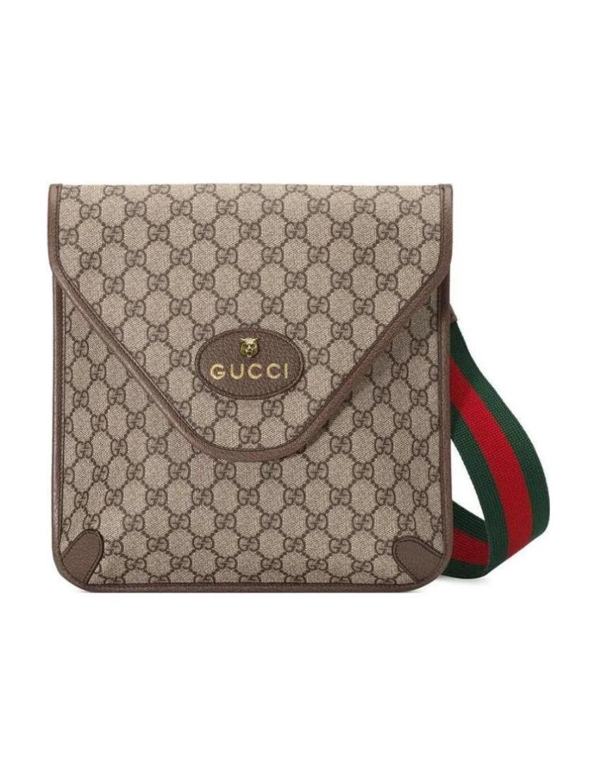 Gucci Leather Nylon Shoulder Bag Style 8
