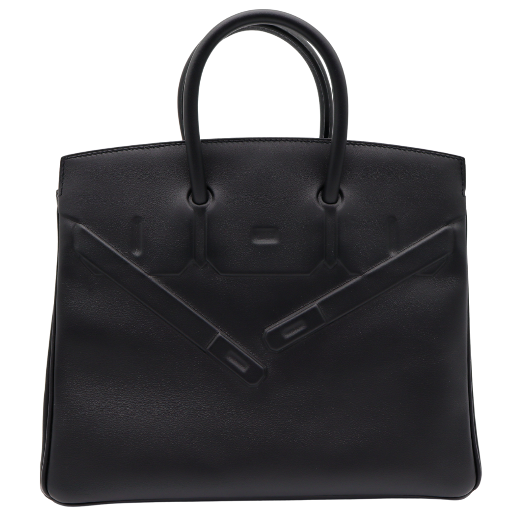 Hermes25cm Birkin Shadow Black Swift Leather