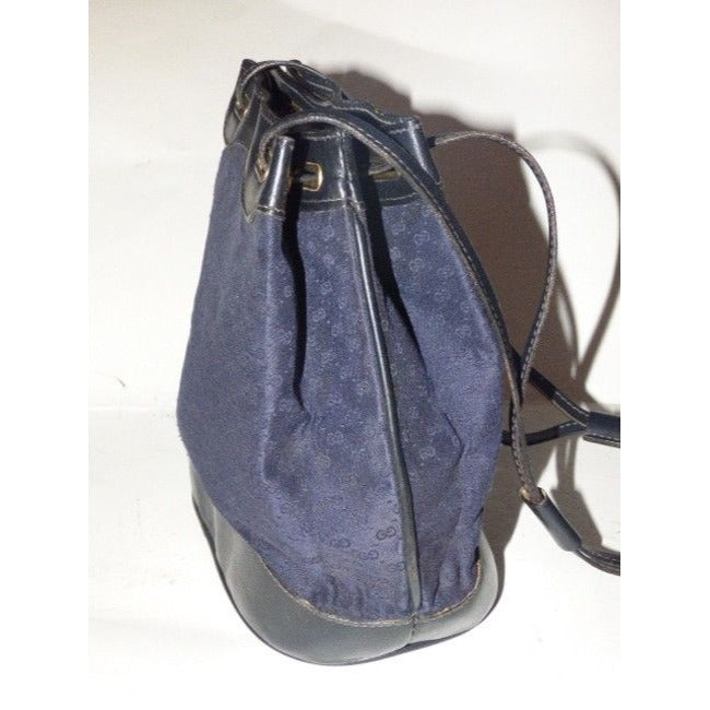 Gucci Leather Canvas Handbag