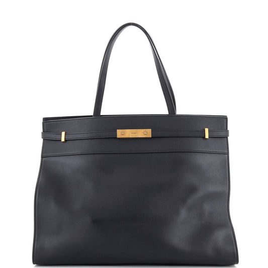 Luxury Saint Laurent Trending 2025 Manhattan Tote Leather Medium