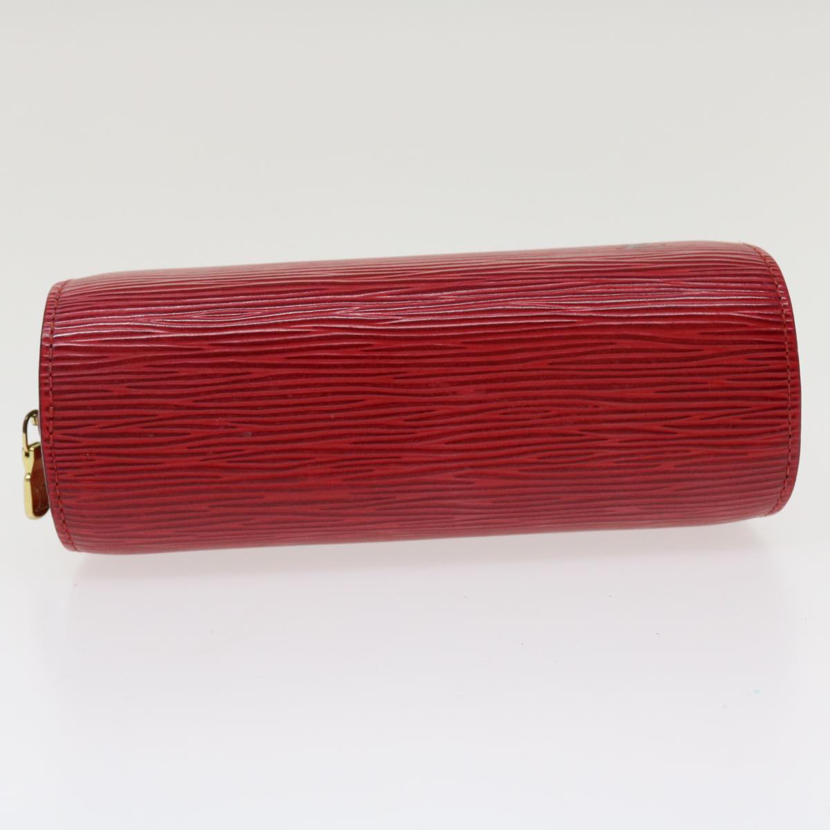 Louis Vuitton Red Leather Dauphine clutch bag