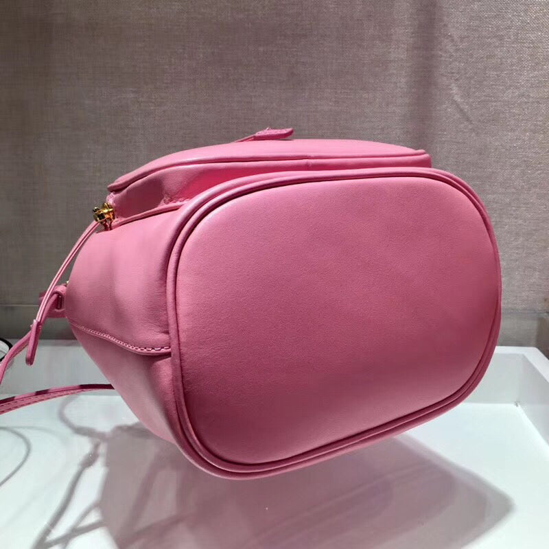 Prada Bucket Bag In Pink Calfskin