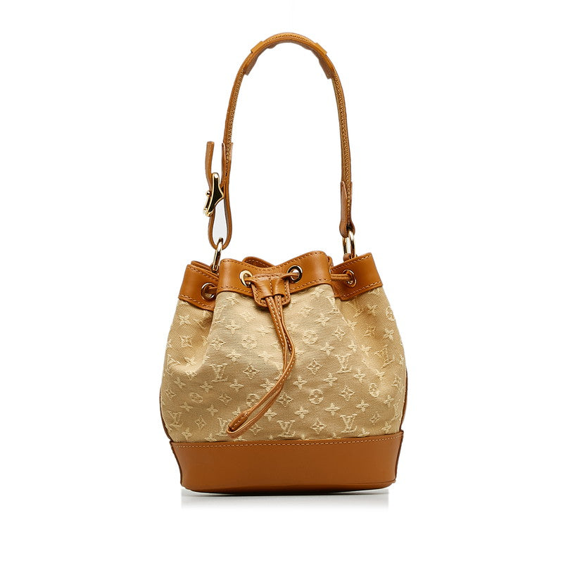 Louis Vuitton Monogram Mini Noelie Shoulder Bag Beige Brown Canvas Leather Louis Vuitton