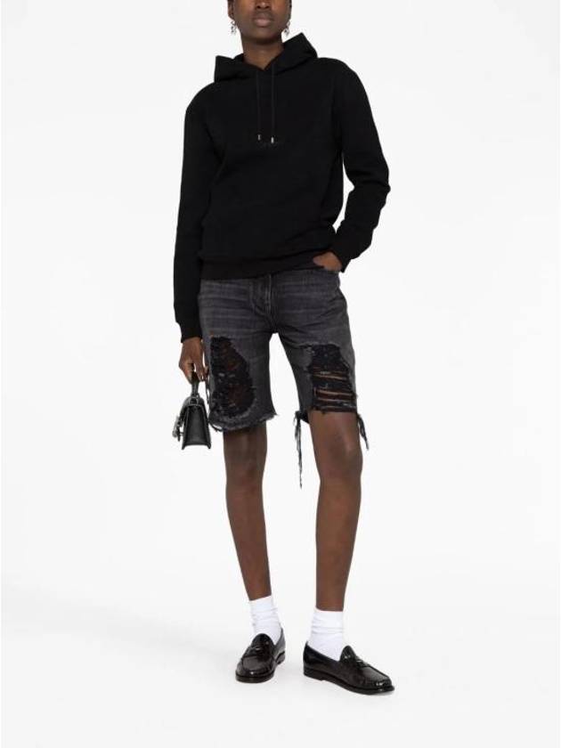 Luxury Saint Laurent Trending 2026 Logo Hoodie Black